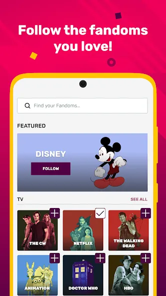 Fandom screenshot 1
