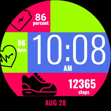 Bubble Gum Watch Face screenshot 9
