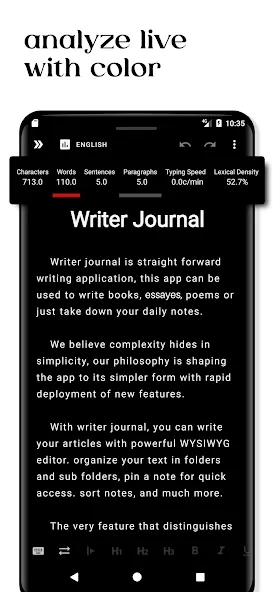 Writer Journal - Text,Note screenshot 5