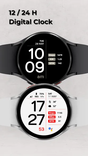 EXD043L: Digital Watch Face screenshot 2