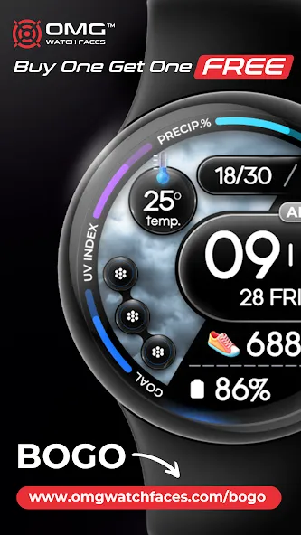 OMG 354 Weather Watch Face screenshot 4