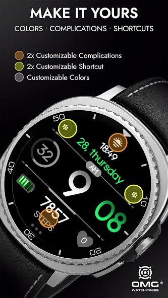 OMG 458 - Minimal Watch Face screenshot 3