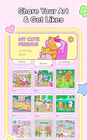My Cute Friends: Coloring Book screenshot 12