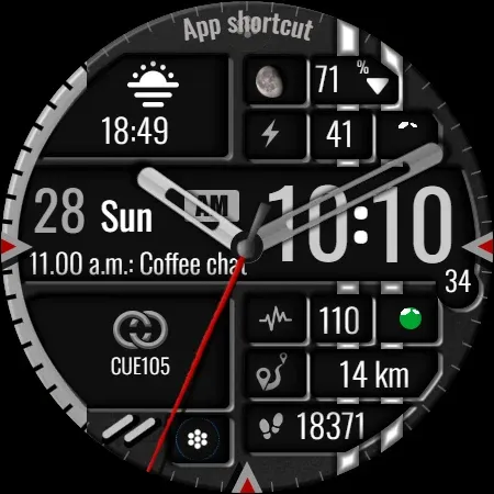 Digital Watch Face CUE105 screenshot 13