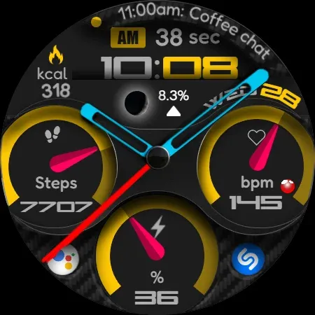 Digital Watch Face CUE107 screenshot 13