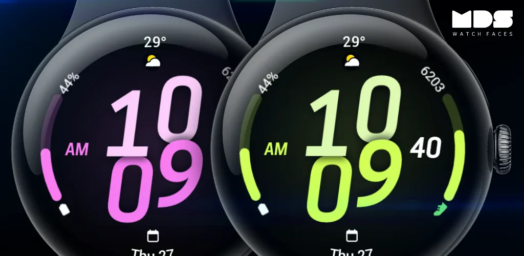 MDS452 Digital Watch Face screenshot 1