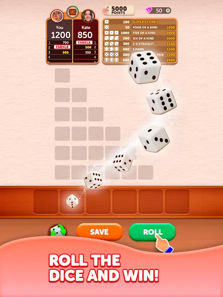 Farkle Dice Roll screenshot 9