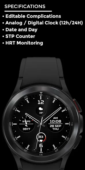 Rythenight - watch face screenshot 4