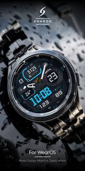 SH019 Watch Face, WearOS watch screenshot 3