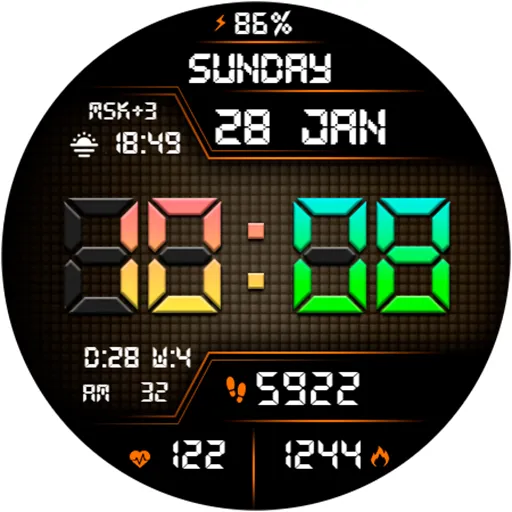 DIGI SARUMI URX74 Watch face screenshot 15