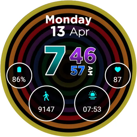 Hypnotic Pride Watch Face 2026 screenshot 13