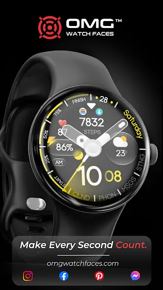 OMG 330 Hybrid Watch Face screenshot 2