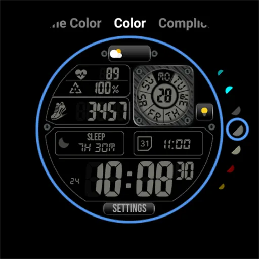 Digital Watch Face MB401 screenshot 25