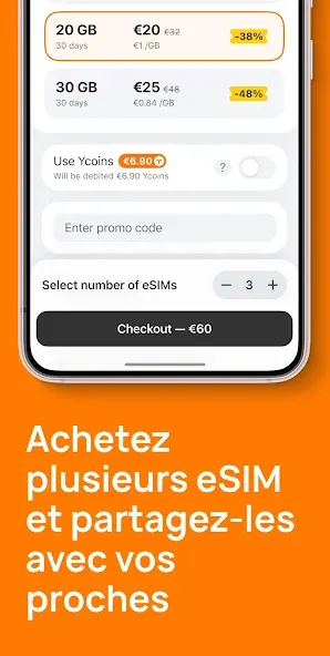 Yesim: eSIM Internet Voyage screenshot 4