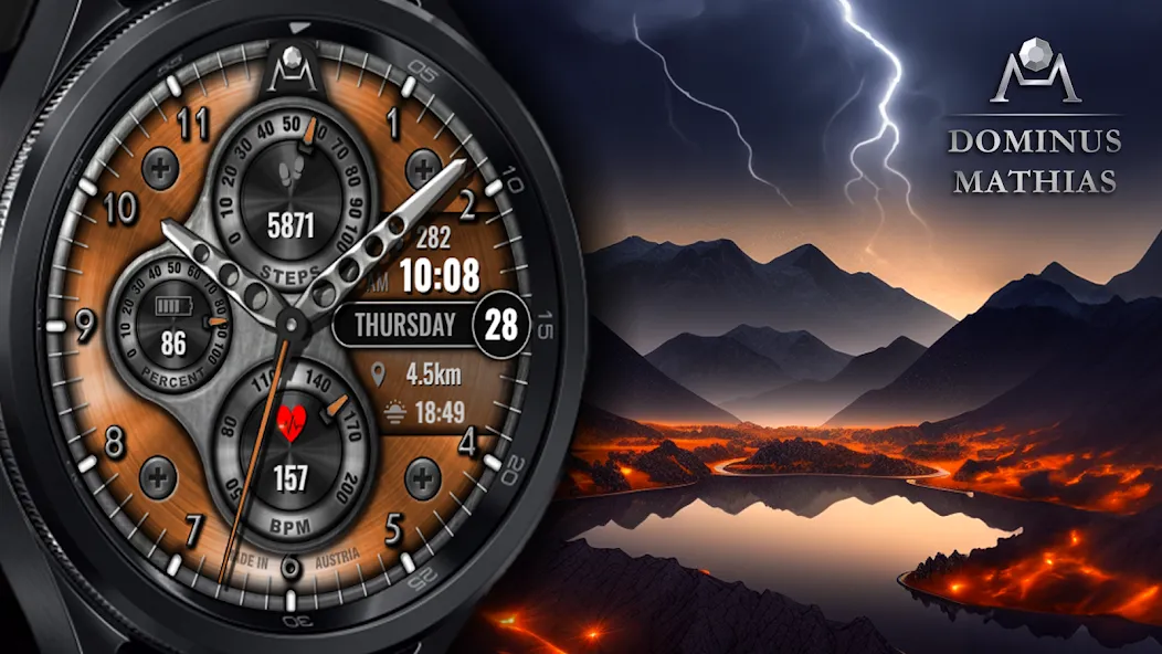 DM044 Analog Watch Face screenshot 1