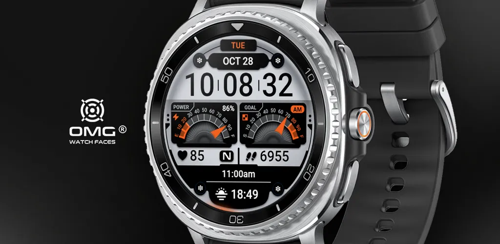 OMG 355 Digital Watch Face screenshot 1