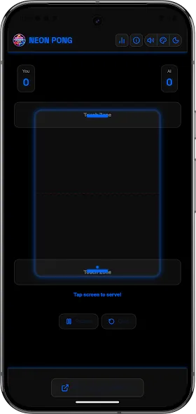 Neon Pong Master Offline Play screenshot 5