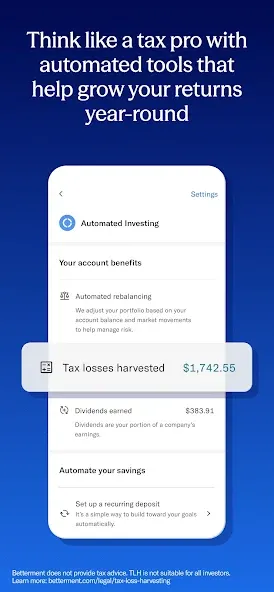 Betterment Invest & Save Money screenshot 6