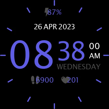 Key048 Digital Watch Face screenshot 25