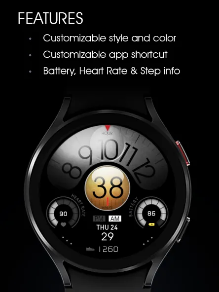 UsA Scalar Watch Face - USA103 screenshot 2