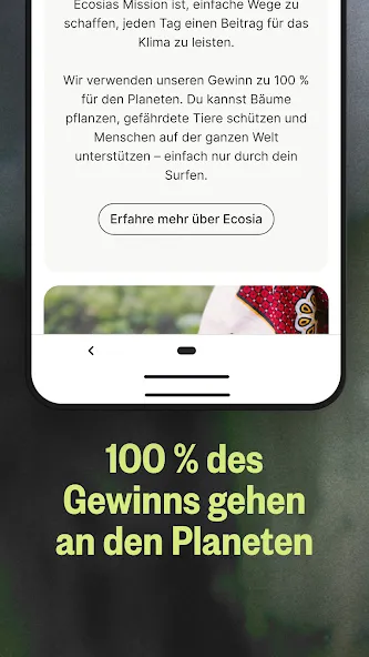Ecosia Klimapositiver Browser screenshot 4