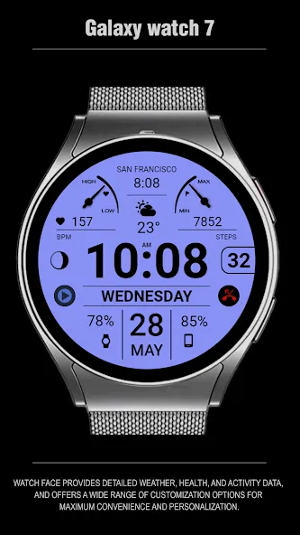 WFP 106 Information watch face screenshot 6