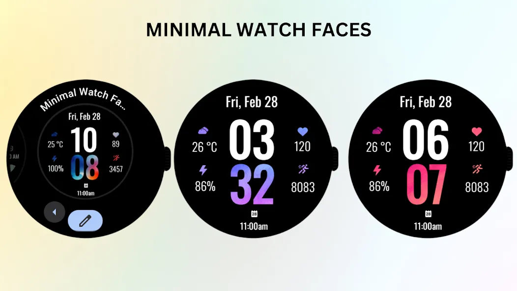 Minimal Watch Faces screenshot 3