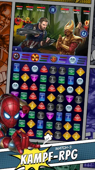 MARVEL Puzzle Quest Helden-RPG screenshot 1