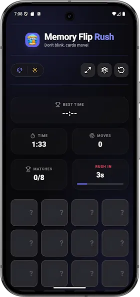 Memory Flip Rush Offline Play screenshot 2