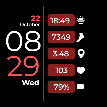 CC Clean 22 Watch Face screenshot 13