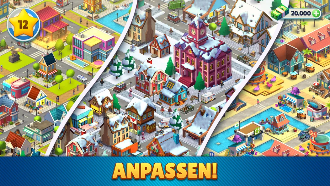 Cozy Town: Gestalte, Entspanne screenshot 2