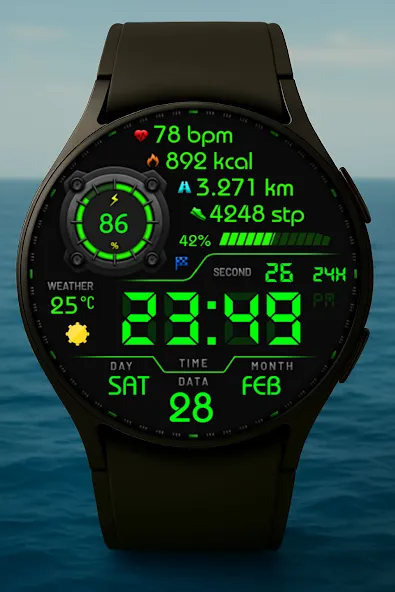 Vortexion Digital Watch Face screenshot 5