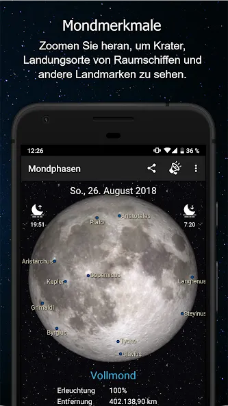 Mondphasen screenshot 3