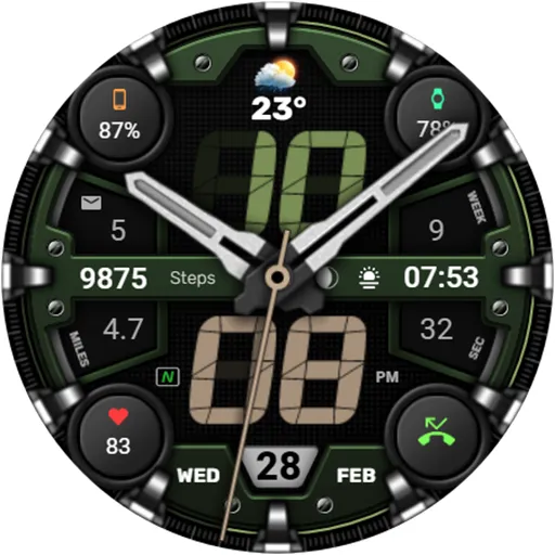 WFP 328 Hybrid watch face screenshot 43