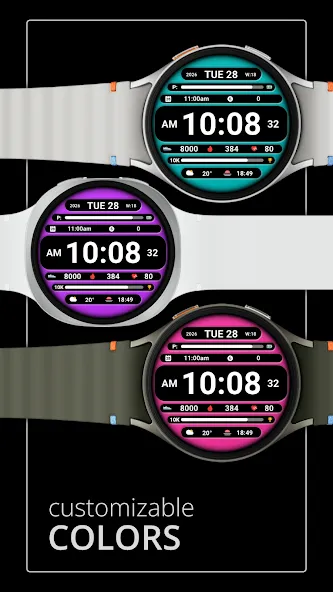 DADAM129: Digital Watch Face screenshot 3