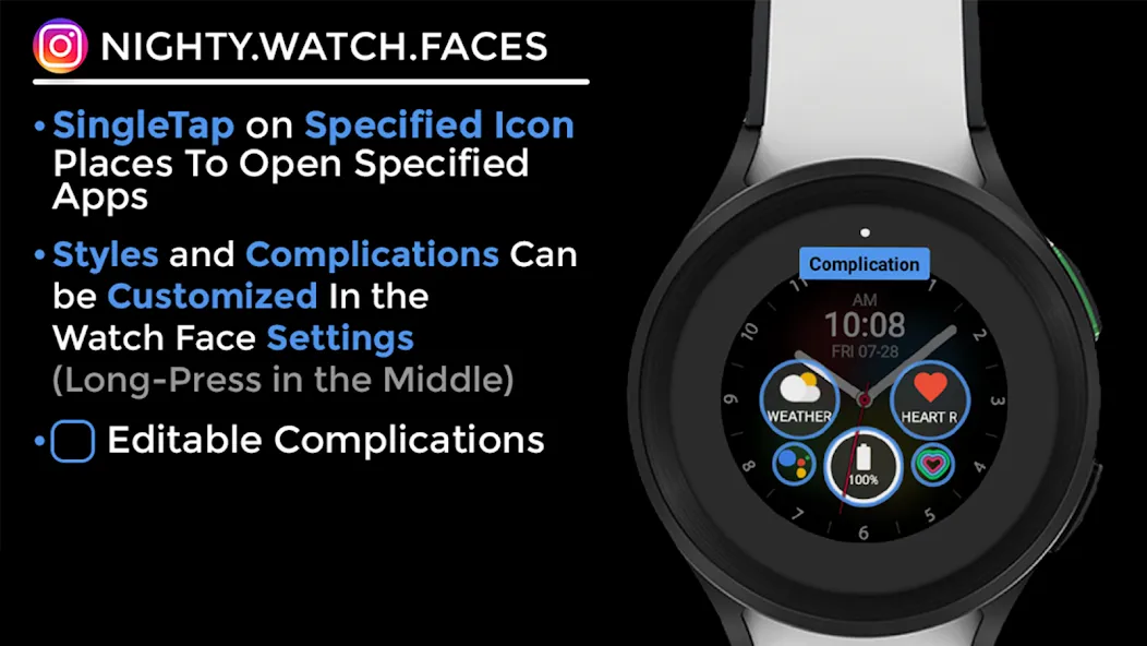 Nighty Hybrid 02 - watch face screenshot 13