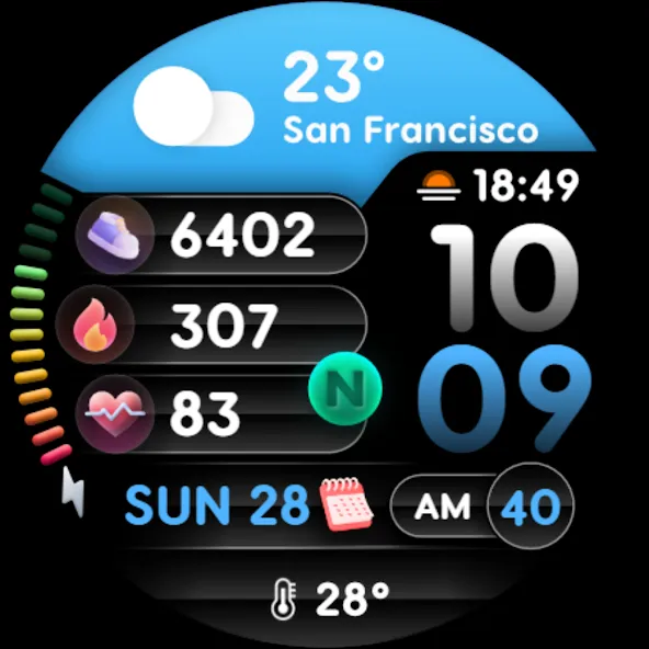 PRADO 68 Digital Watch Face screenshot 9