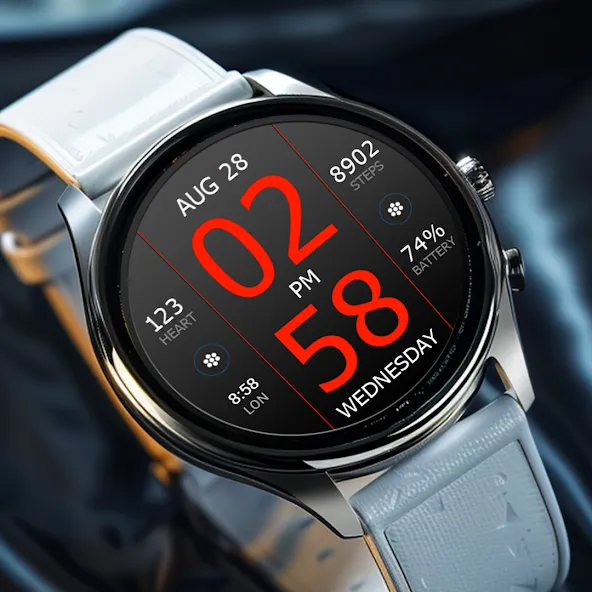 Key WF33 Digital Watch Face screenshot 7