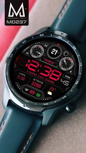 MD237 Digital watch face screenshot 6