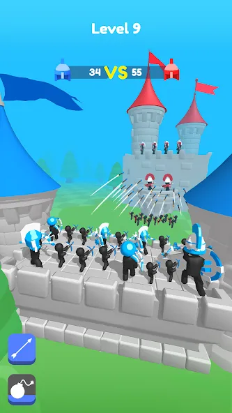 Merge Archers: Salvar la corte screenshot 1