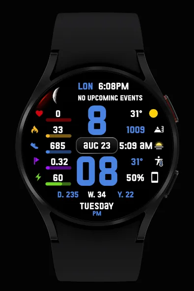 SuperInfo Watch Face Wear OS screenshot 4