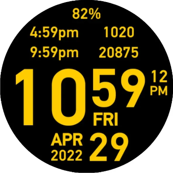 Big Hour Watch Face screenshot 25
