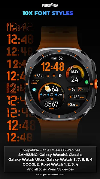 PER15 Sport Digital Watch Face screenshot 29