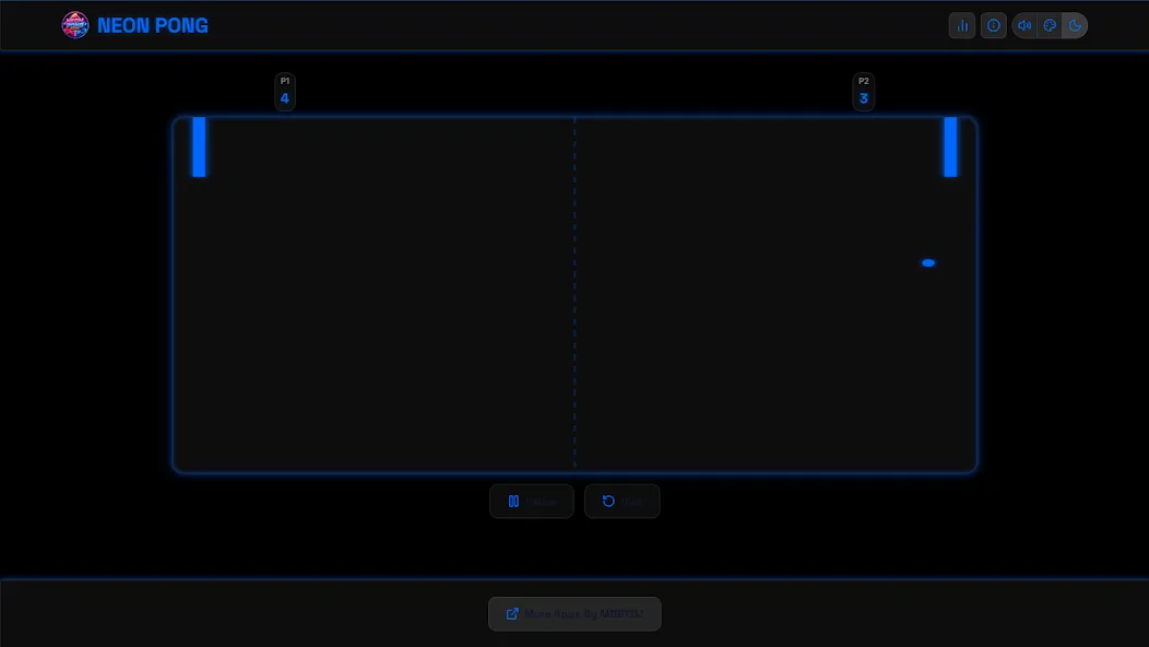 Neon Pong Master Offline Play screenshot 28