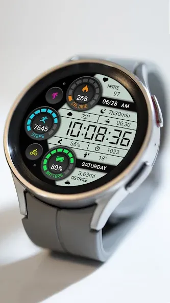 Retro Functional LCD ZKinWatch screenshot 4