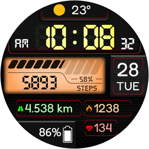 STENADO Sport URX64 Watch face screenshot 16
