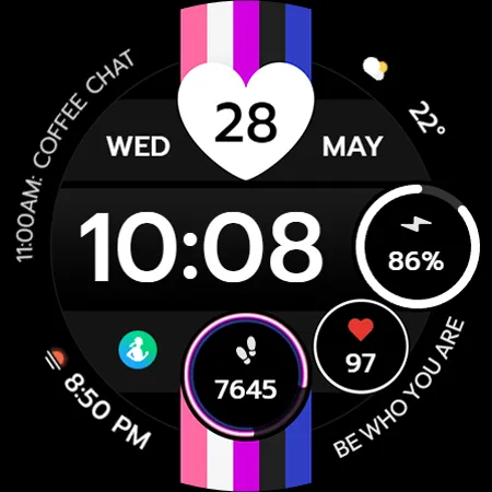TVV Pride 2 Digital Watch Face screenshot 12