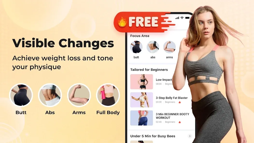 Lazy exercise at home screenshot 1