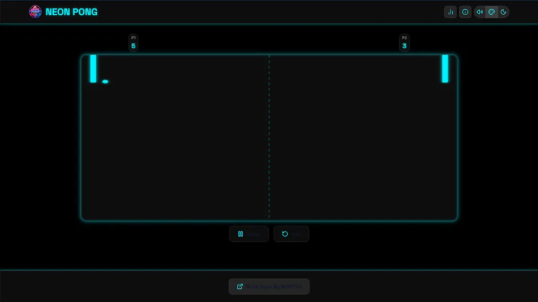 Neon Pong Master Offline Play screenshot 26