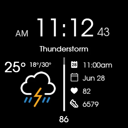 Digital Watchface D2 screenshot 21
